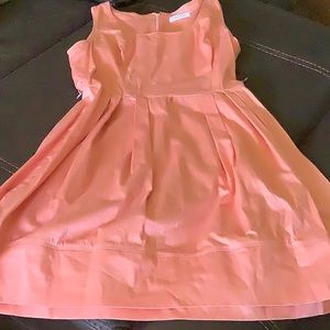 Coral Calvin Klein Dress Size 10